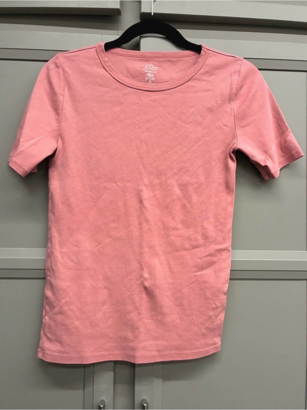 J. Crew Girls' Pink Short-Sleeve Crewneck Tee